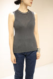 HERMES by Martin Margiela cashmere ribbed knit sleeveless top