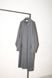 80-90's flat pattern oversized gabardine coat