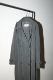 80-90's rayon trench coat