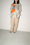 80’s Jean Charles de Castelbajac Ko and Co - drawing printed, cotton gimmick jacket
