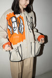80’s Jean Charles de Castelbajac Ko and Co - drawing printed, cotton gimmick jacket