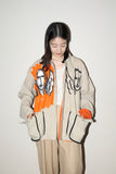 80’s Jean Charles de Castelbajac Ko and Co - drawing printed, cotton gimmick jacket