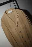 80's LUCIANO SOPRANI - linen  atelier coat