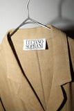 80's LUCIANO SOPRANI - linen  atelier coat