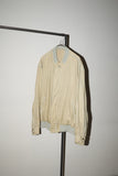 c80's linen zip-up oversized blouson