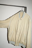 c80's linen zip-up oversized blouson