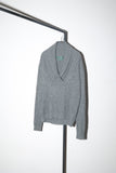 80-90's LAUREN RALPH LAUREN - cashmere shawl collar cable knit sweater