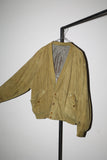 80’s BRUNO MAGLI suede collarless blouson