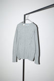 80's wool/angola dolman sleeve knit sweater with studs