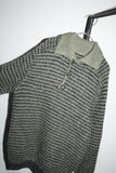 unknown wool knit polo sweater