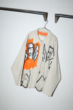 80’s Jean Charles de Castelbajac Ko and Co - drawing printed, cotton gimmick jacket