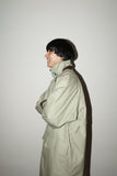 c90's TIMBERLAND - cotton maxi length coat with 2-way collar