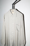 90's GEOFFREY BEENE rayon glen-check shirt with pocket