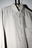 90's GEOFFREY BEENE rayon glen-check shirt with pocket