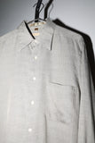 90's GEOFFREY BEENE rayon glen-check shirt with pocket