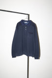 90-00's cotton pullover with knit collar