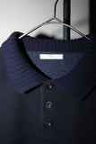 90-00's cotton pullover with knit collar