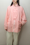 80-90’s European label - cotton gimmick pocket jacket in pastel pink