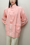 80-90’s European label - cotton gimmick pocket jacket in pastel pink