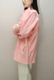 80-90’s European label - cotton gimmick pocket jacket in pastel pink