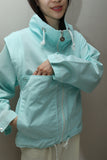 80’s Enrico Coveri - cotton gimmick pocket jacket in pastel blue