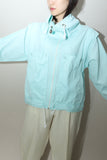80’s Enrico Coveri - cotton gimmick pocket jacket in pastel blue