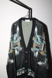 80's HUGO BOSS wool knit cardigan