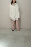 80-90’s Max Mara - linen double  jacket in white