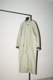 c90's TIMBERLAND - cotton maxi length coat with 2-way collar