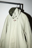 c90's TIMBERLAND - cotton maxi length coat with 2-way collar