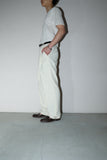 c90's Swiss linen fabric tuck trousers