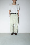80-90's German label - linen tuck trousers