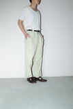 80-90's German label - linen tuck trousers