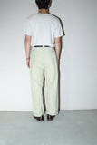 80-90's German label - linen tuck trousers