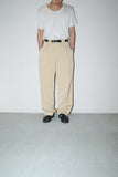 80-90's European label- linen tuck trousers