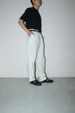 90-00's US label - linen tuck trousers