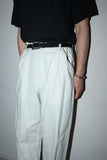 90-00's US label - linen tuck trousers