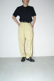 c90's EU label - linen tuck trousers