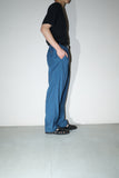 80-90's Dutch label - linen/rayon tuck trousers
