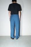80-90's Dutch label - linen/rayon tuck trousers