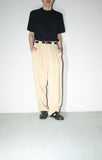 80-90's European label- linen tuck trousers