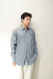 90-00's Christian Dior - cotton stripe dress shirt