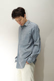 90-00's Christian Dior - cotton stripe dress shirt