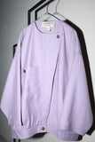 c80's A.M. BERETTA MEDIANE - wool flat pattern asymmetrical front design jacket