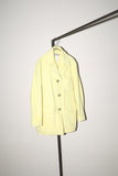 80-90's GUY LAROCHE - wool/angola/cashmere mixed single breasted jacket with charming pockets