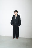 80-90's cropped length oversized tailored-blouson