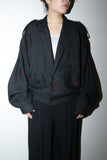 80-90's cropped length oversized tailored-blouson