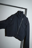 80-90's cropped riders detail jacket
