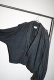80-90's cropped length oversized tailored-blouson