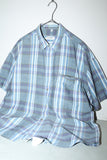 80's PAL ZIRELI - unique chest pocket, cotton plaid shirt